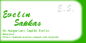 evelin sapkas business card